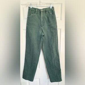 Vintage Rocky Mountain Green Western Cowgirl Roper Jeans